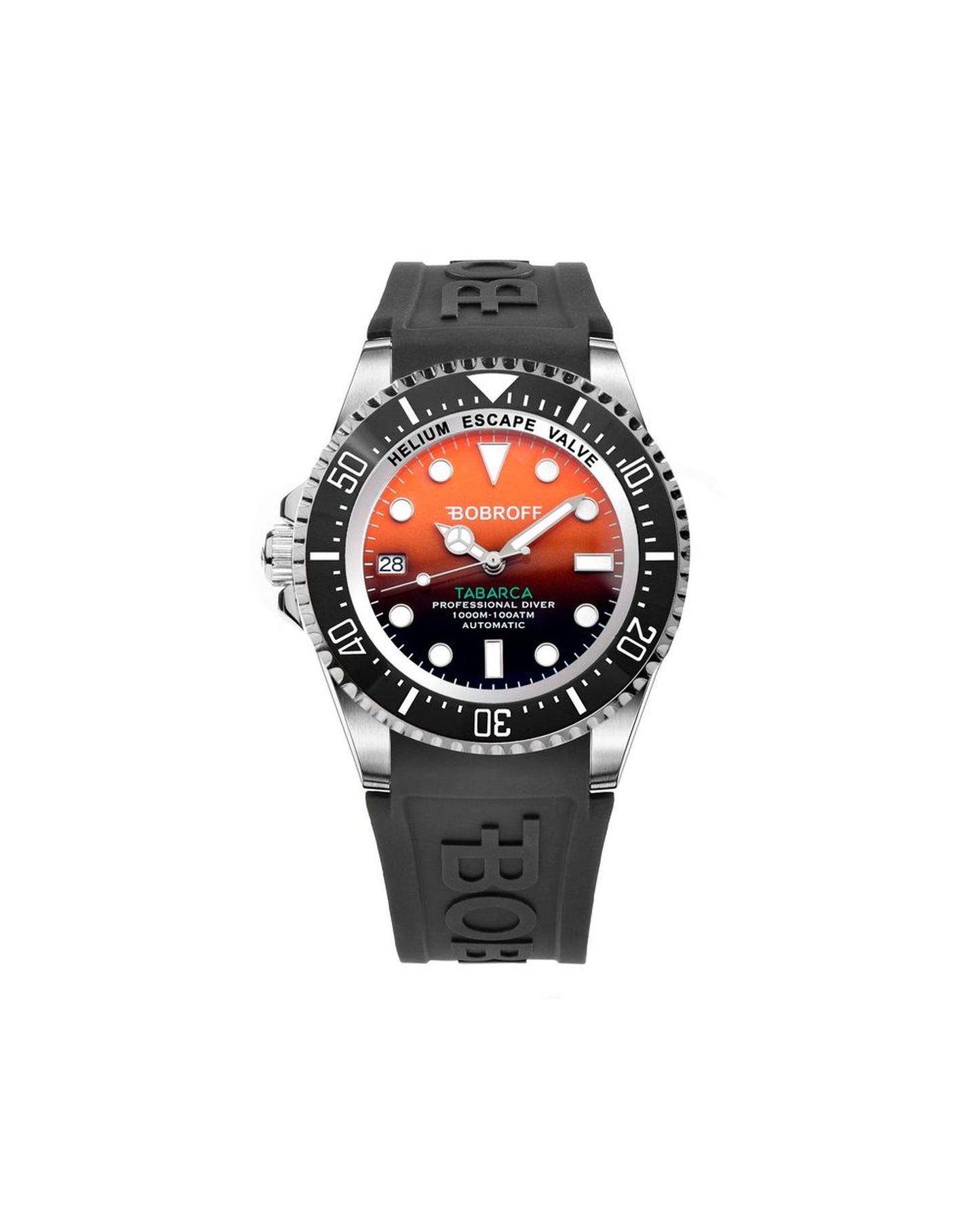 Bobroff Men's Black Rubber Watch - One Size