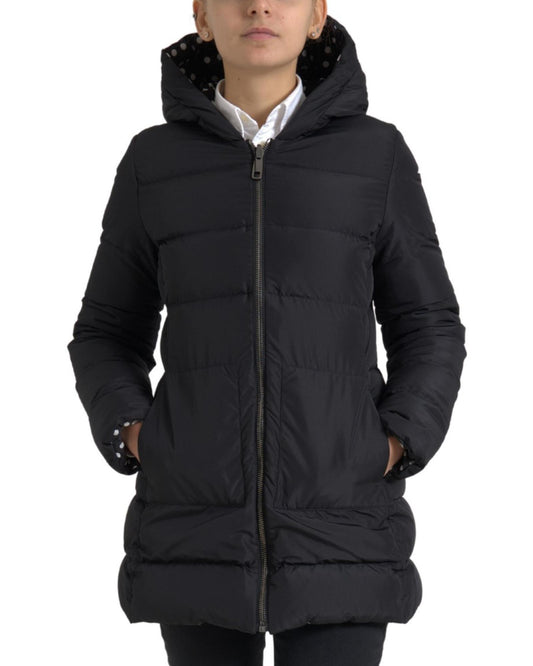 Dolce & Gabbana Women's Elegant Full Zip Black Hooded Jacket - 42 IT