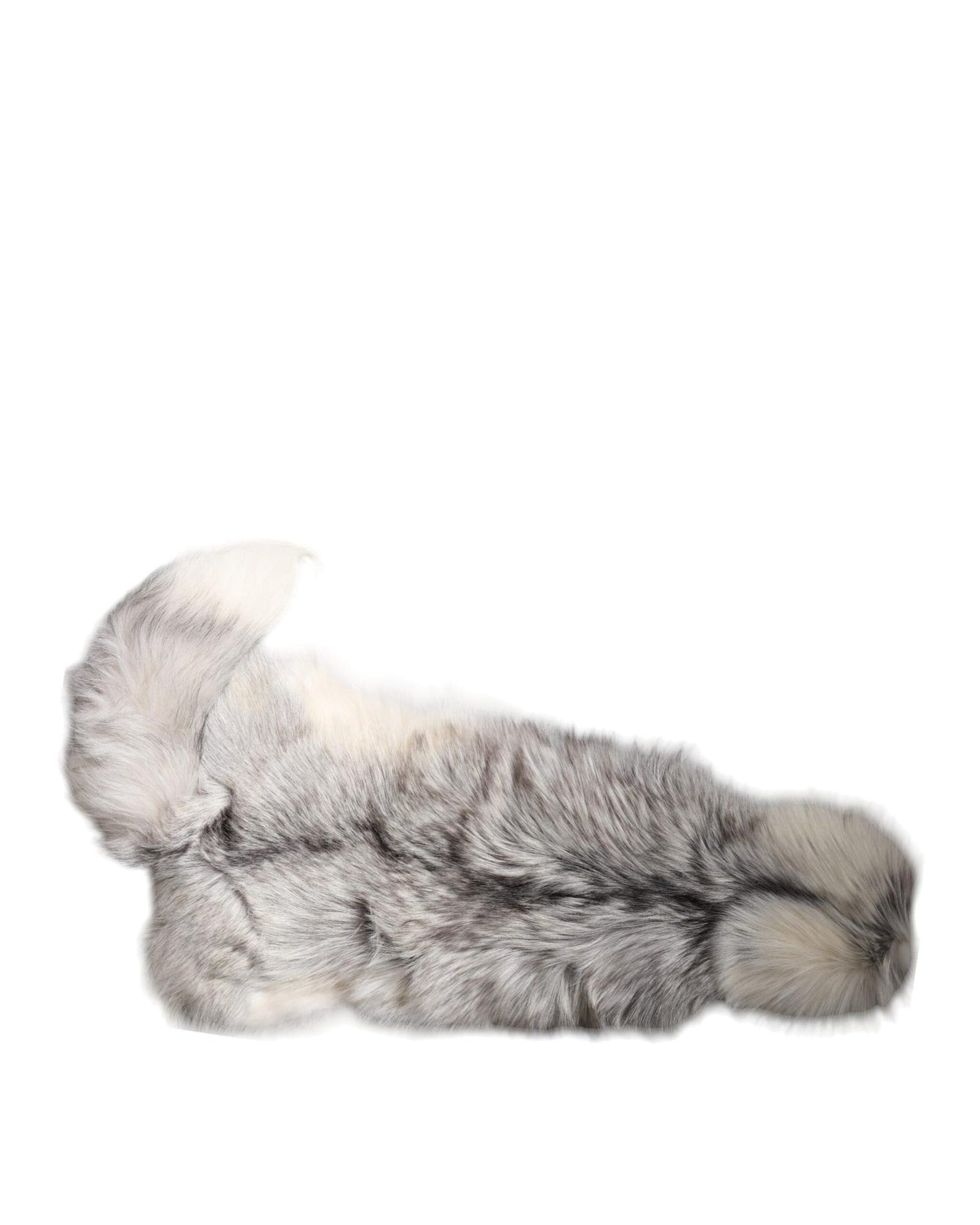 Dolce & Gabbana Women's White Fox Fur Neck Wrap Warmer Winter Scarf - One Size