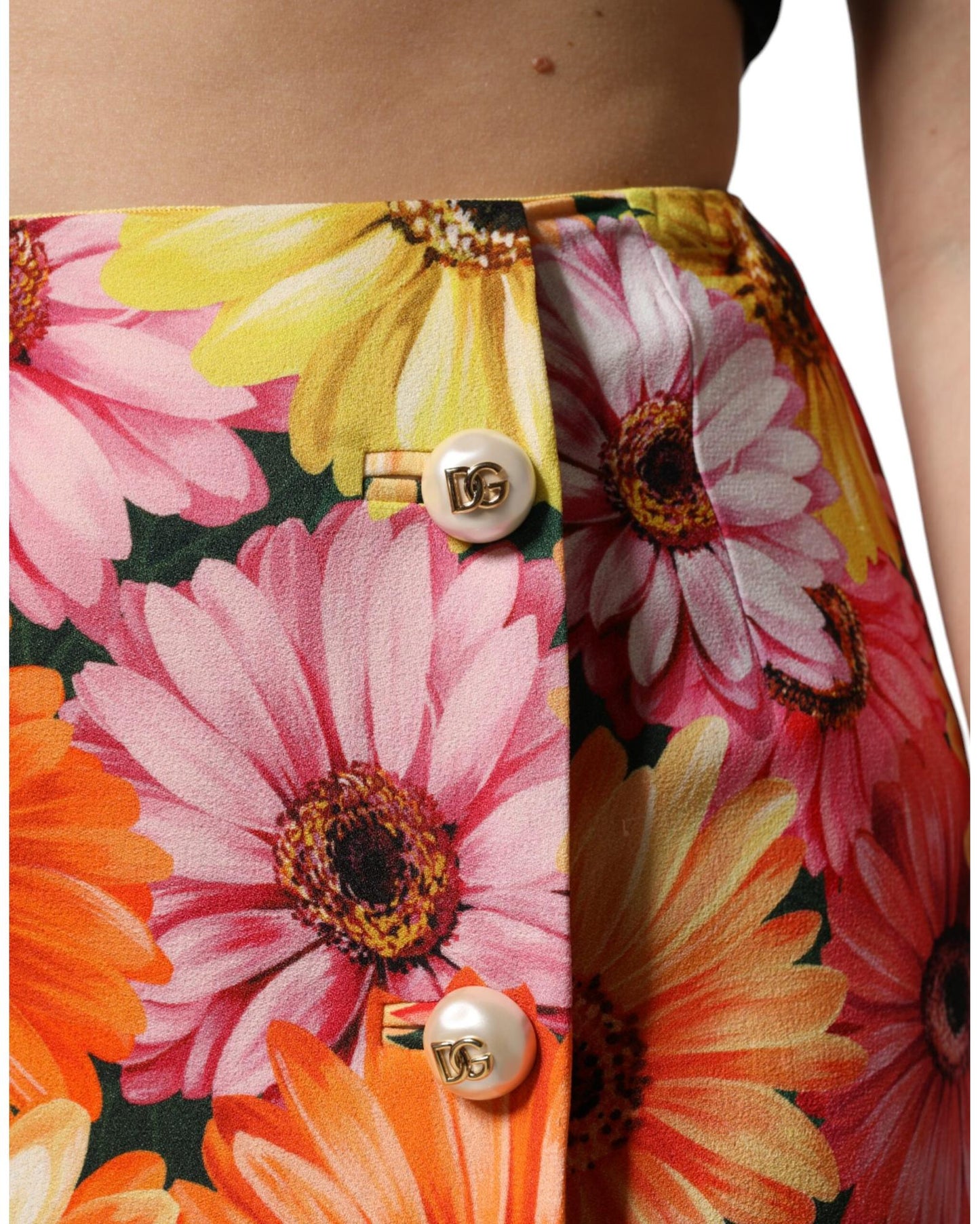 Dolce & Gabbana Women's Multicolor Floral High Waist Mini Skirt - 40 IT