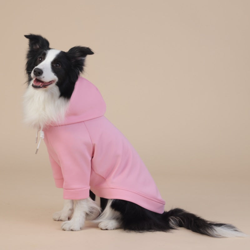 6XL Pink Cute Dog Hoodie with Adjustable Drawstring - Available in Various Sizes