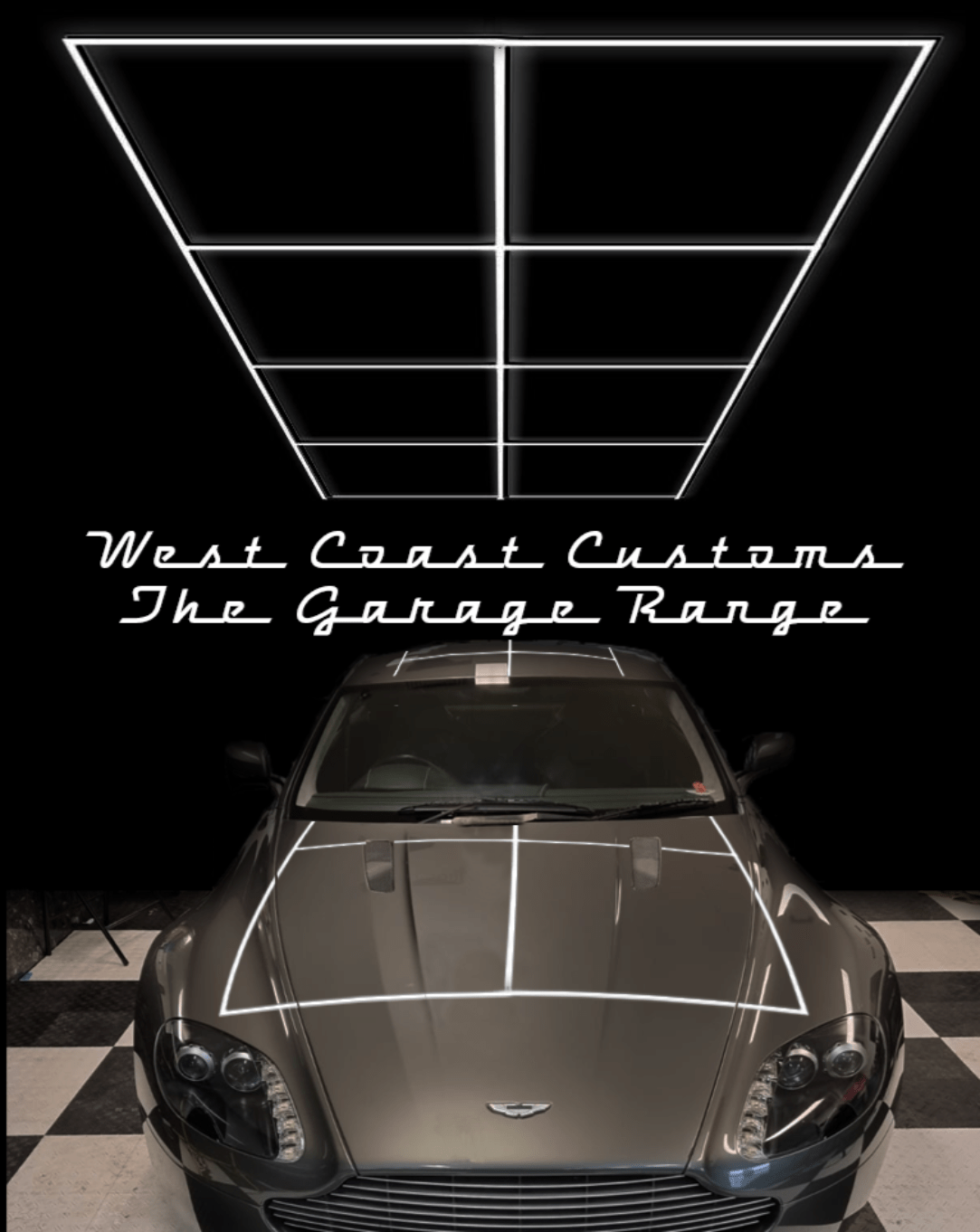 Showroom / Garage modular LED Grid  Dimension Lighting Type T+ (Single Garage)